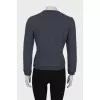 Gray sweatshirt with brand logo