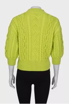 Lime wool sweater