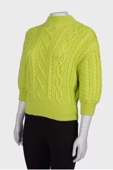 Lime wool sweater