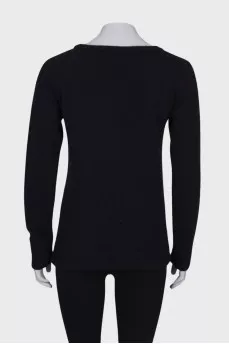 Black hoodie with front pocket