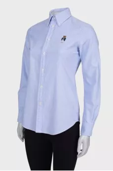 Light blue shirt with embroidery