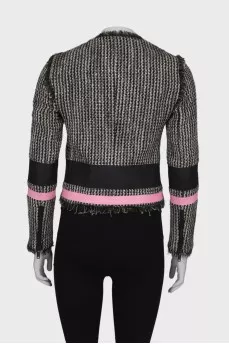 Black and white tweed jacket
