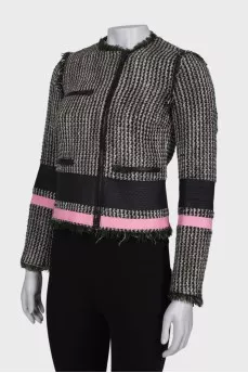 Black and white tweed jacket