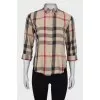 Short sleeve checked shirt
