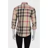 Short sleeve checked shirt