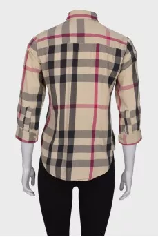 Short sleeve checked shirt