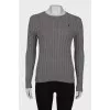 Knitted gray sweater