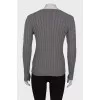 Knitted gray sweater