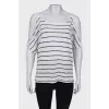 Long T-shirt with frill