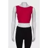 Red crop top