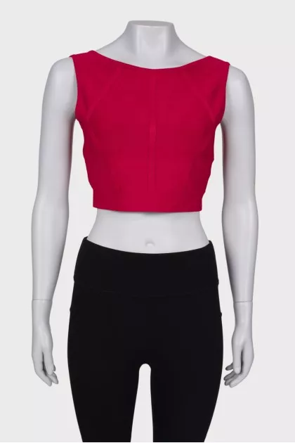 Red crop top