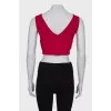 Red crop top