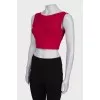 Red crop top