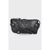 Leather bag with a thin strap