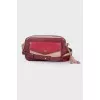 Burgundy tassel bag