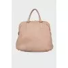 Nappa Intrecciato Frame Tote Colonial Bag