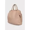 Nappa Intrecciato Frame Tote Colonial Bag