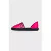 Textile pink epadrilles