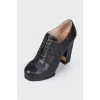 Quilted leather ankle boots