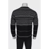 Men's sweater with a pattern