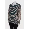 Printed cashmere longsleeve
