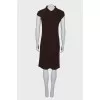 Sleeveless alpaca dress