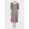 Printed silk dress
