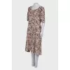 Printed silk dress
