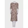 Printed silk dress