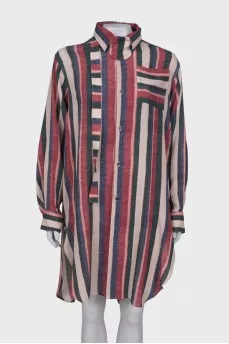 Striped shirt dress