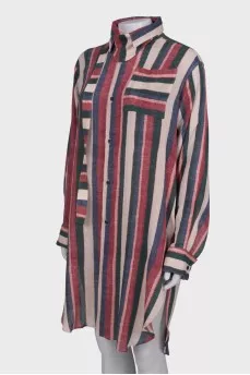 Striped shirt dress