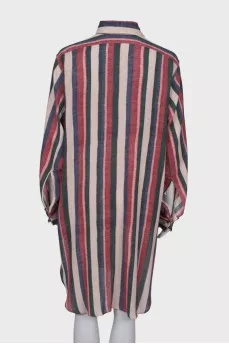 Striped shirt dress