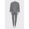 Wool suit with inside-out effect