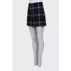 Navy check shorts