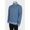 Men's long sleeve cashmere polo