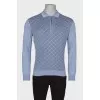Men's polo with a pattern