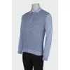 Men's polo with a pattern