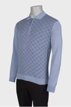 Мужское поло с узором