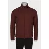 Men's brown zip jacket