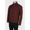 Men's brown zip jacket