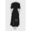 Notched maxi dress with tag