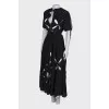 Notched maxi dress with tag