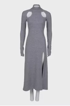 Maxi dress with slit