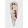 Lace dress with embroidery