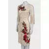 Lace dress with embroidery