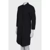 Wool shirt dress with pocket