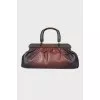 Bag with wooden handles