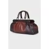 Bag with wooden handles