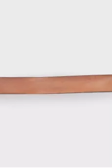 Belt with square buckle