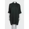 Dark green shirtdress